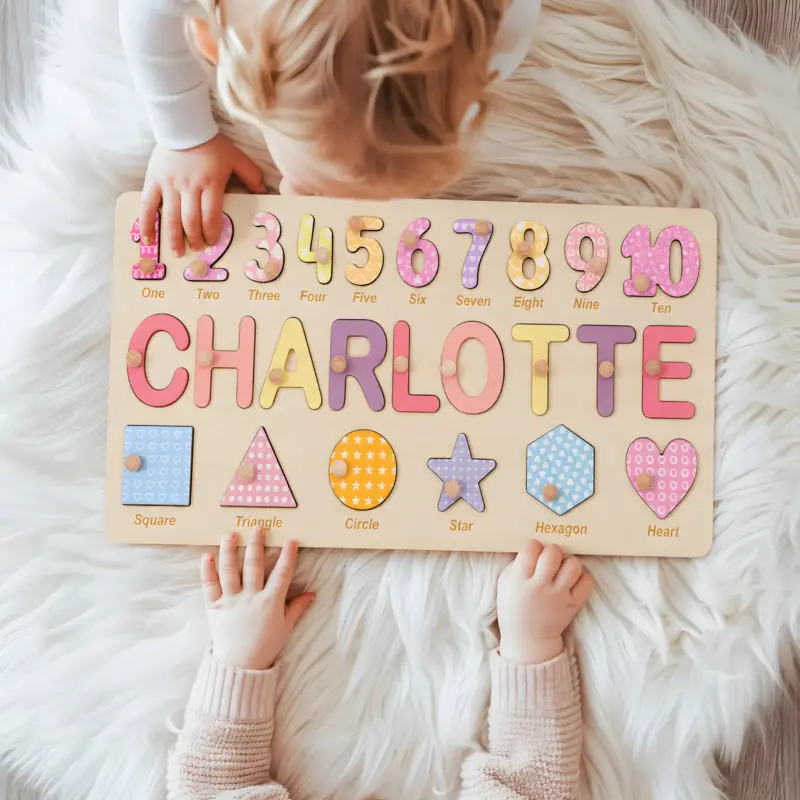 personalized learning name puzzle for girls