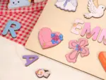 personalized pink church and prayer hands name puzzle baptism gift from godparents 4