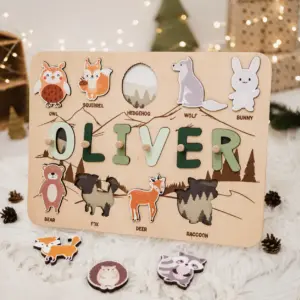 woodland theme name puzzle