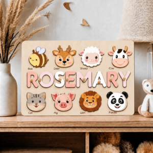 cozy critter montessori name puzzle