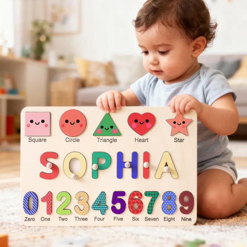 early learning montessori name puzzle