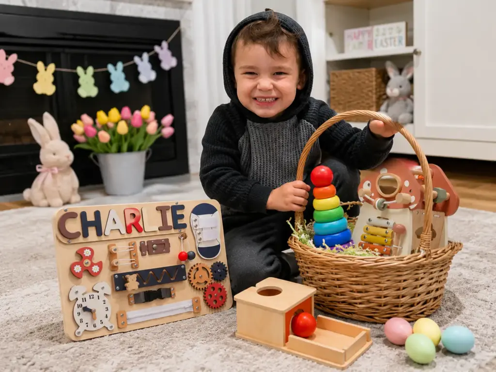easter montessori playtime basket